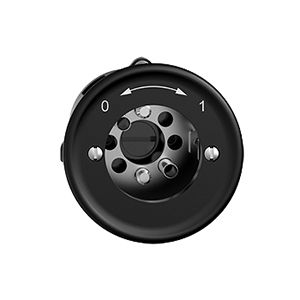 Contact pivotant ENC 0<-->1 STANDARDdue noir pour serrure, s.cyl.