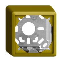 Kappe mit Grundplatte 54mm EDIZIOdue olive universal