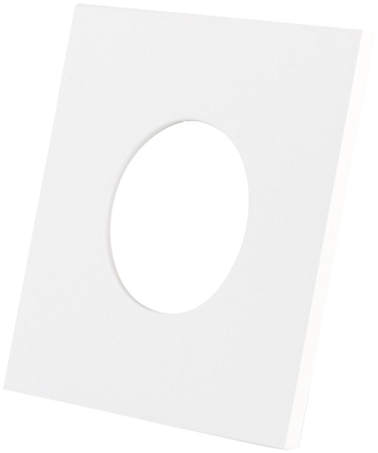 Bague décorative DOTLUX, pour Downlight LED MULTI/MULTIsun, 84×84mm blanc mat
