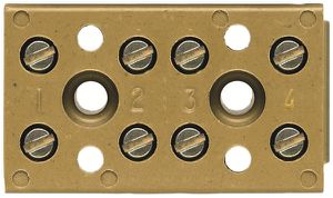 Klemmenleiste Weidmüller BK 4 CRN Schraubanschluss 4mm² 4L 22mm gelb