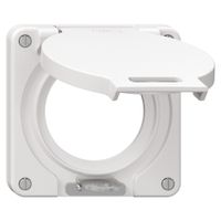 Deckel mit Klappdeckel NEVO Ø53mm abschliessbar IP21 ws (Dicht.ws)