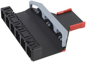 Rangierfeld-Kassette Netscale 48, 6× Aufnahme "Spezial", ungeschirmt, schwarz