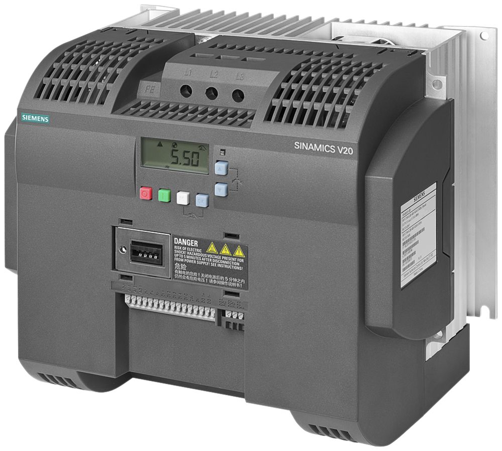 Frequenzumrichter Siemens SINAMICS V20 7.5kW 3AC ungefiltert Modbus