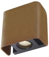 Lpda a muro LED SLV MANA OUT 12W 650lm 3000K 60° IP65 160×160×93mm ruggine/nero