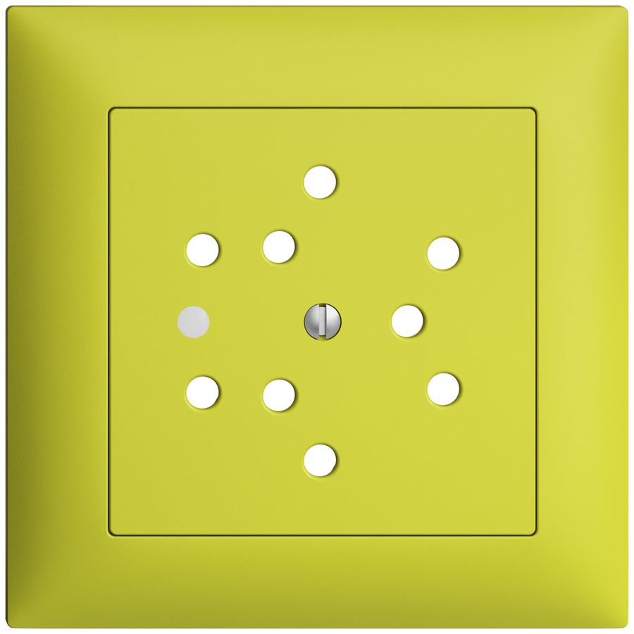 UP-Frontset EDIZIOdue lemon 88×88mm 3×T12 mit Linse