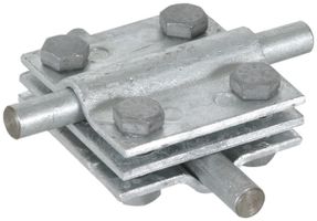 Kreuzklemme DEHN/elvatec ohne Zwischenplatte 8…10/30mm, Stahl/tauchfeuerverzinkt