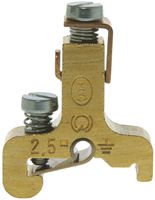 Schutzleiter-Reihenklemme Woertz 2.5mm² Schraubanschluss 1×1 Hutschiene TH15