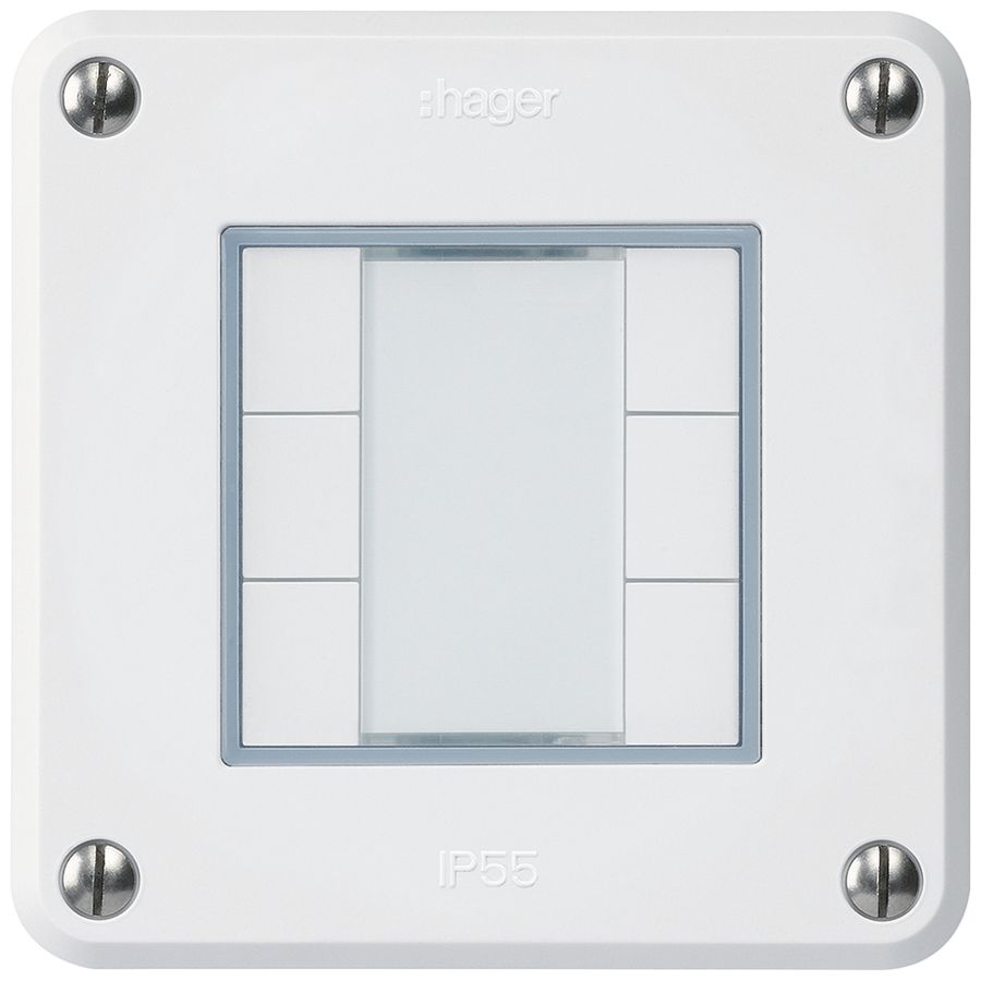 Tasto INC robusto C KNX 6× bianco s/e-link