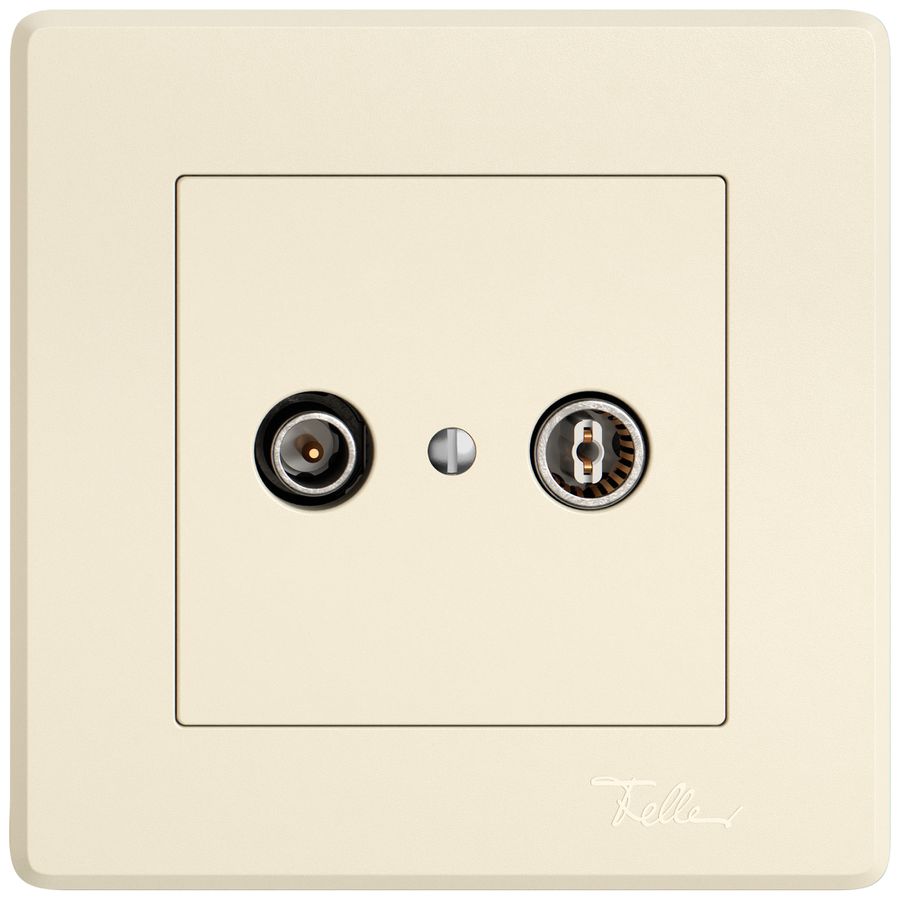 Prise antenne ENC TV-R EDIZIO.liv SNAPFIX® prise de passage 19dB cr