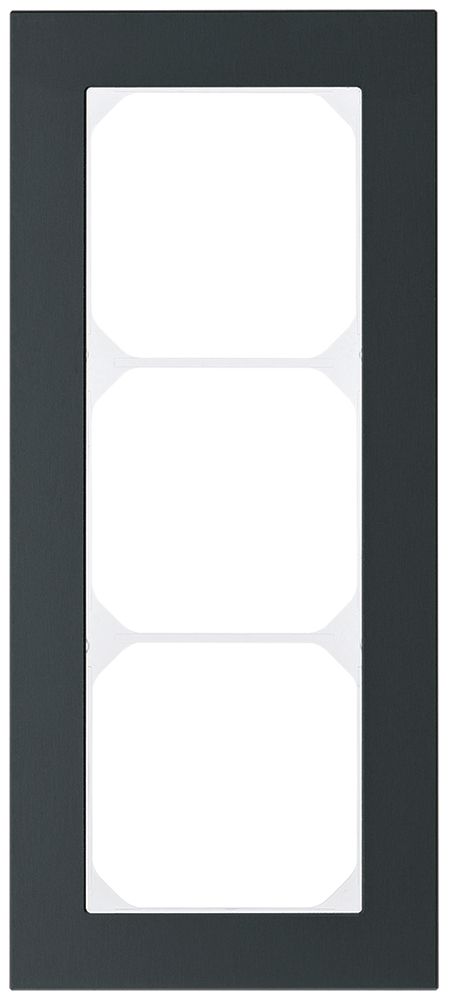 Abdeckrahmen KAL.art 3×1 214×94mm Al schwarz