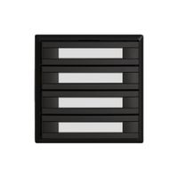 Pulsante KNX RGB EDIZIO.liv SNAPFIX® sensore temp.s.LED targ.4× com.2T ne