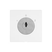 Schlüsselschalter EDIZIO.liv m.KABA 1007F/5000 getr.Kont.3P 1-0-2 T=77mm ws