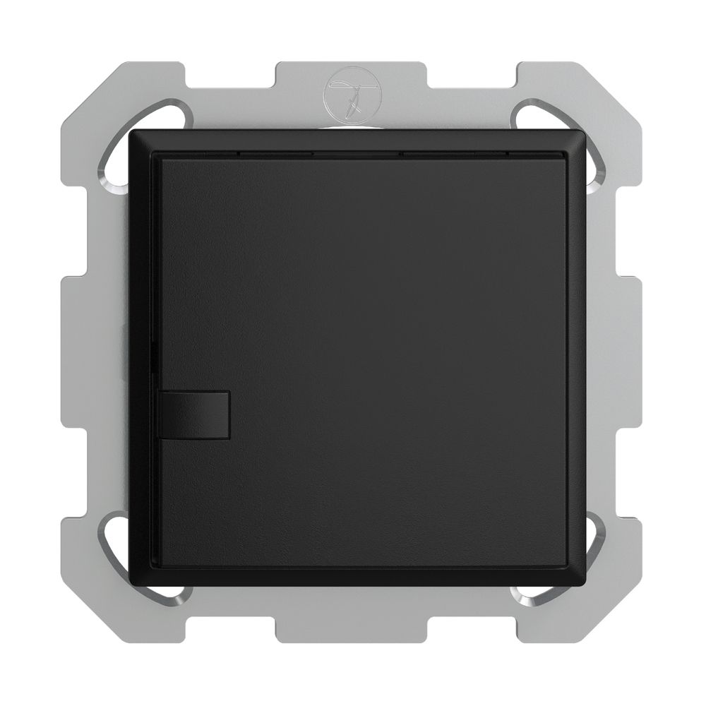 Poussoir ENC KNX 1× EDIZIOdue noir RGB sans LED