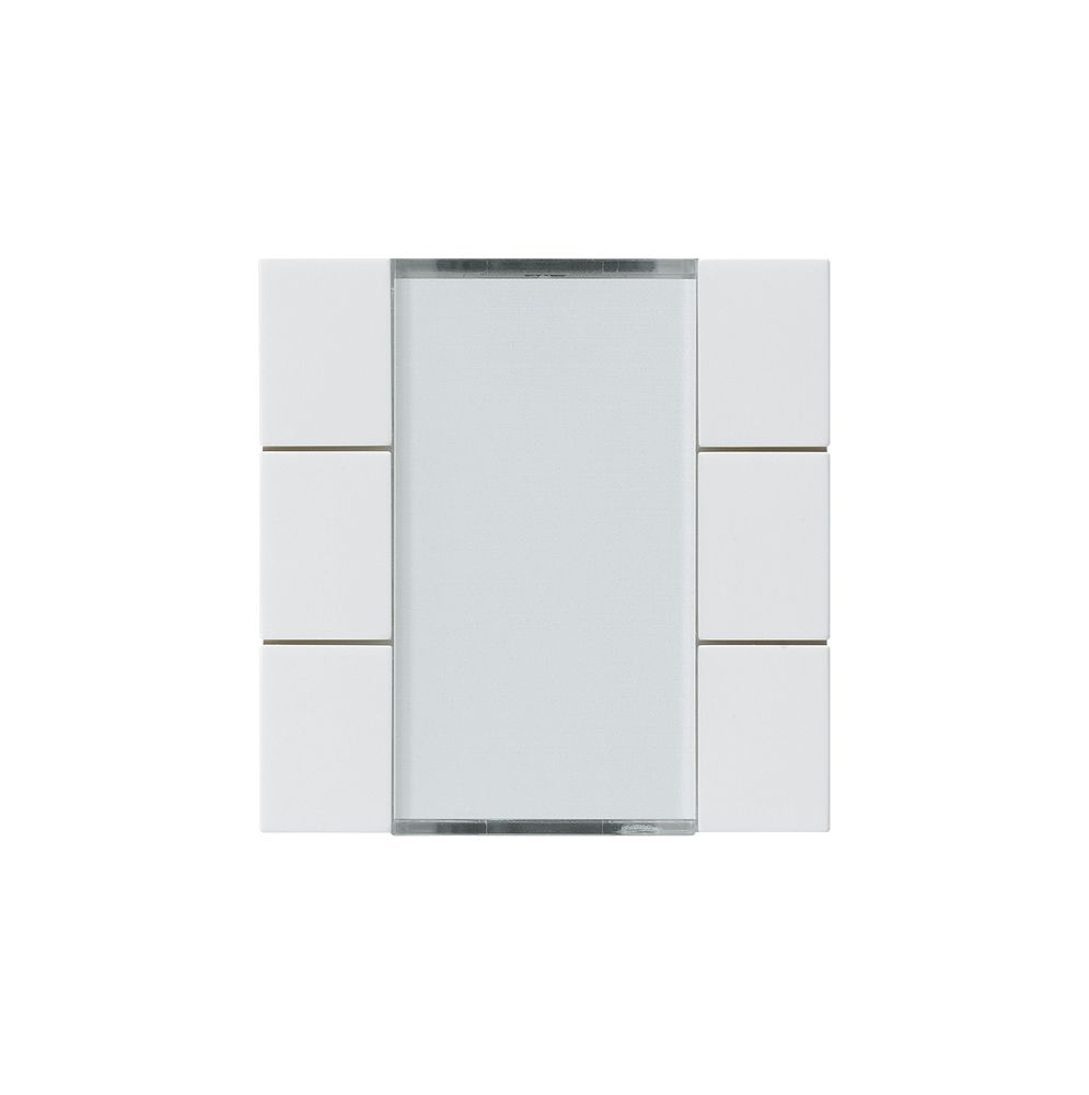 Frontset Hager kallysto 6×KNX systemlink/easylink weiss