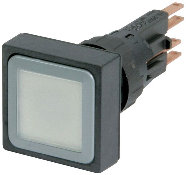 Boîtier pour poussoir lumineux Eaton Q25LT-WS Ø16mm plat blanc