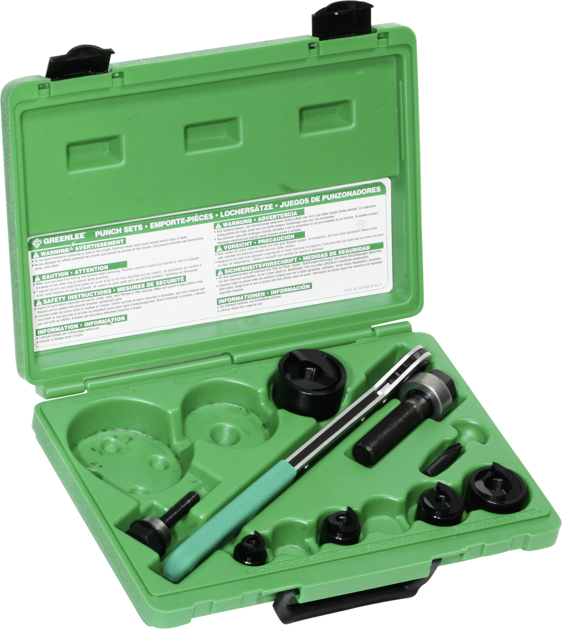 Kit di perforatore Greenlee Slug-Buster completo M16-M40