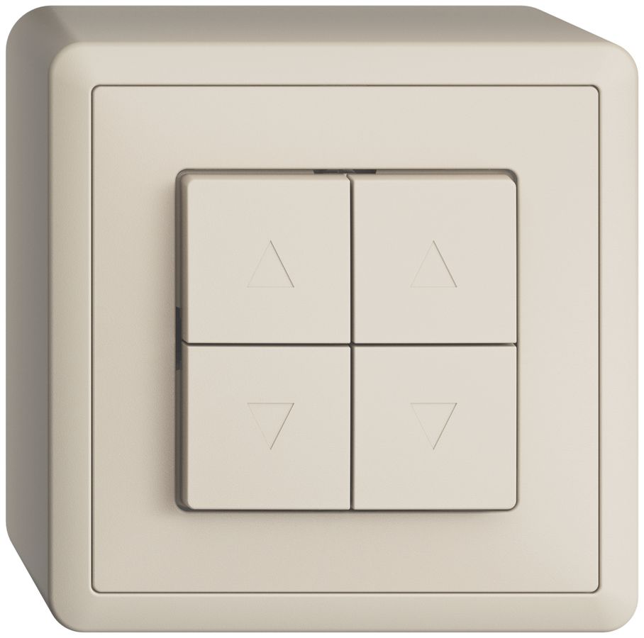 AP-Storentaster EDIZIOdue crema 2-Kanäle