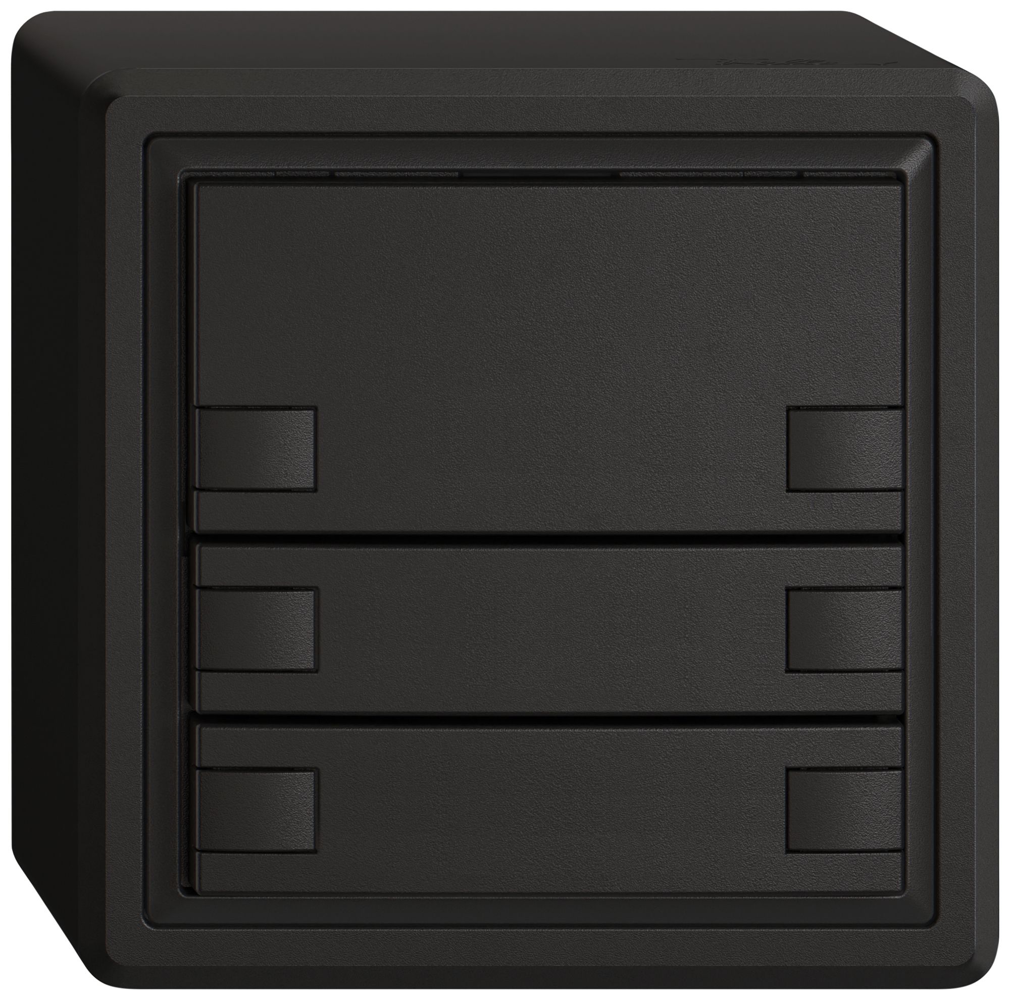 AP-Universaltaster EDIZIO.liv UNI SNAPFIX® 12…48V o.LED 6× 1-Tbed.sz