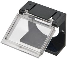 Schutzklappe EAO01 schwarz für 18×24mm