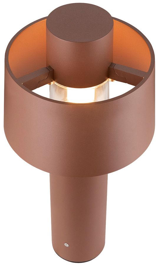 Wegeleuchte SLV PHOTONI E27 1×13W IP65 Ø224×450mm Rost