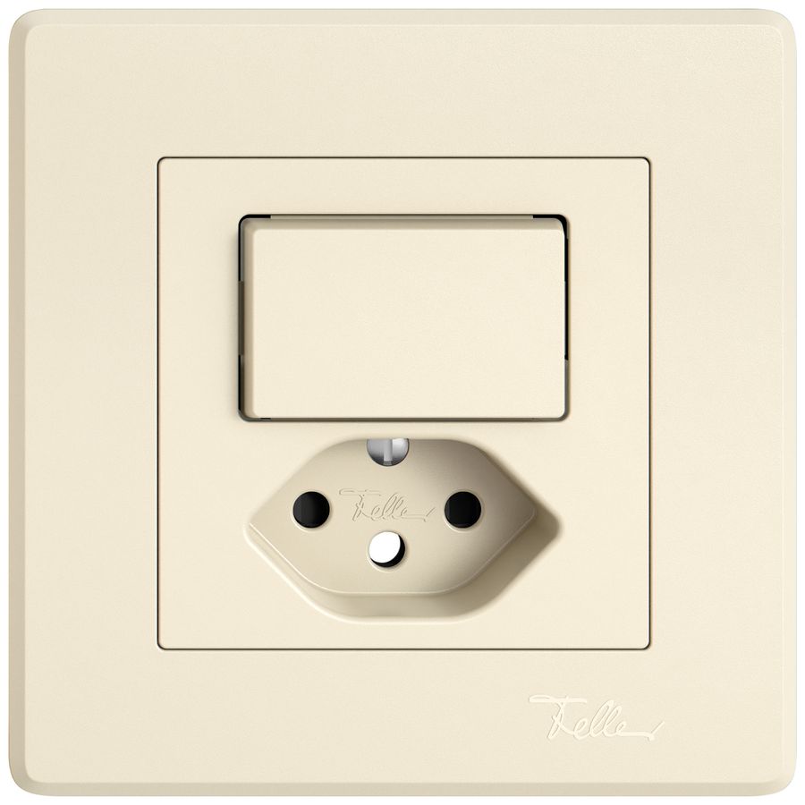 Kit de montage ENC EDIZIO.liv SNAPFIX® p.combi.T13 a.1 bouton n.lum.shutter cr