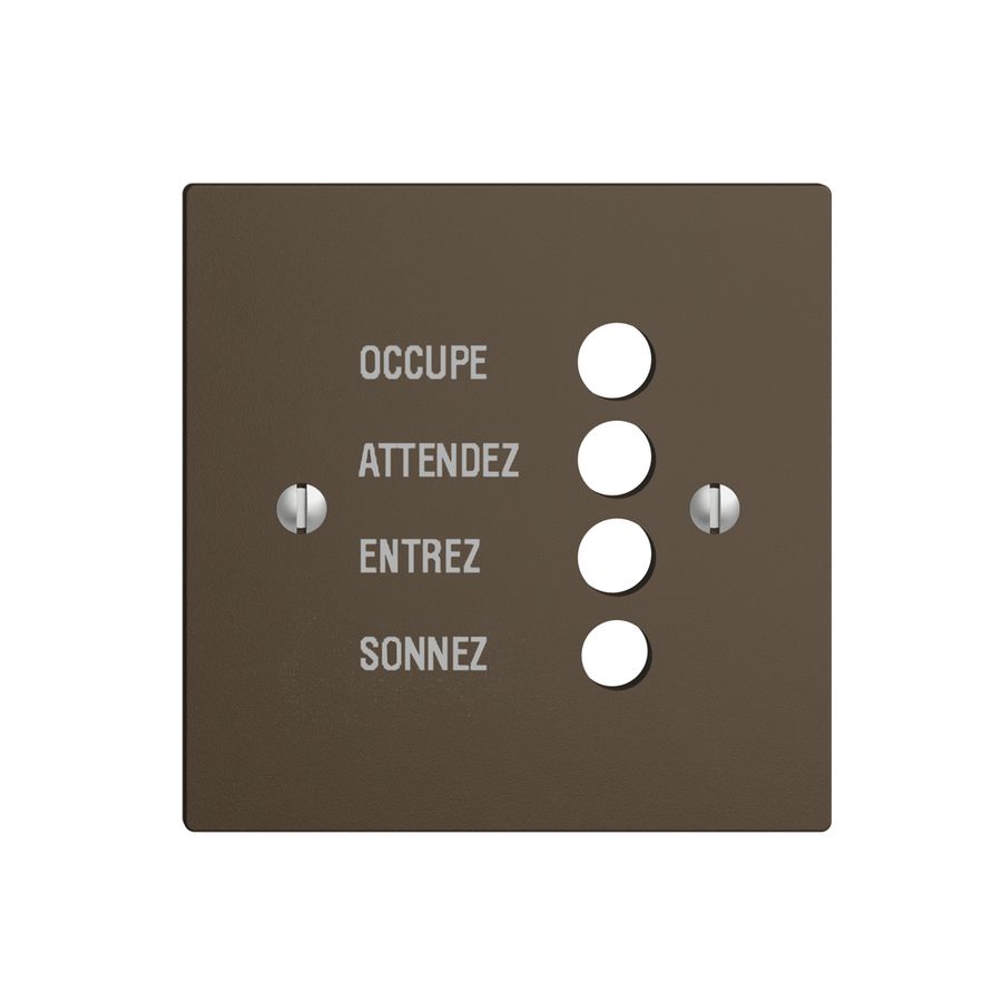 Frontplatte EDIZIOdue coffee französisch