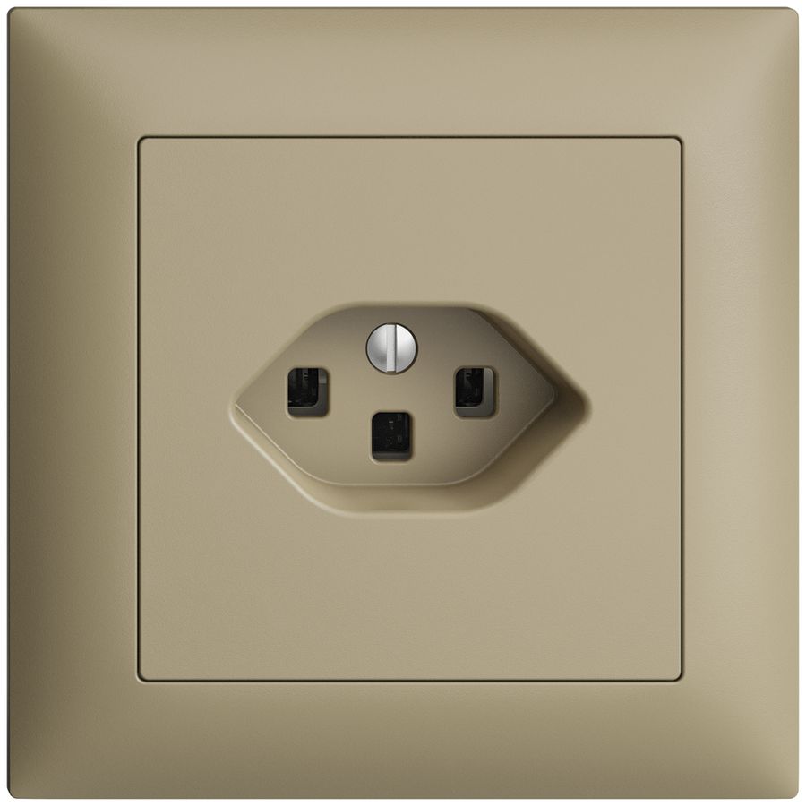 UP-Steckdose EDIZIOdue T23 16A sand, mit Steckklemmen