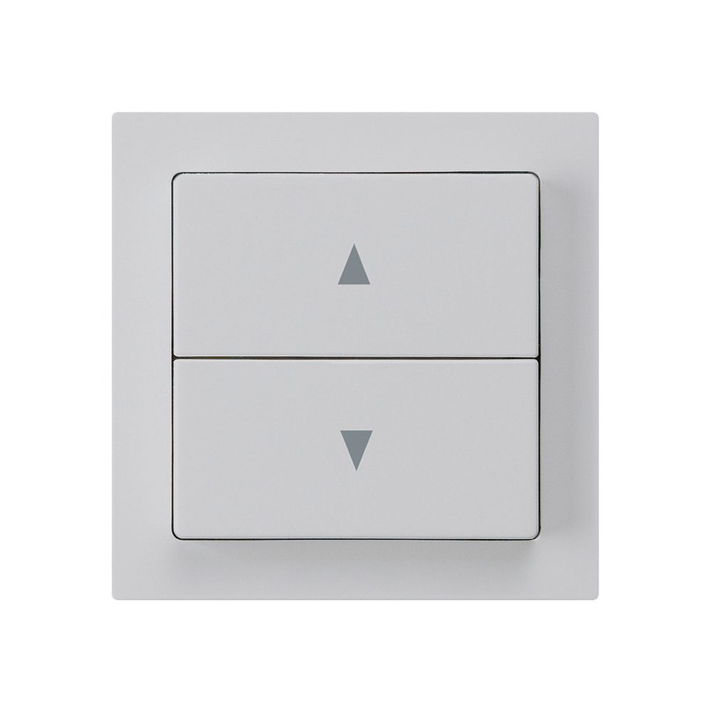 Storentaster kallysto hellgrau mit 2 Funktionstasten Steckklemme