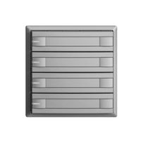 Poussoir KNX RGB EDUE, 250mW, a.LED RGB, papier, 4×poussoir, comm.2×touches, si