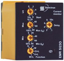 Relais ampèremét.EMR SI23O 2C, 1 phase, 230VAC, 1 A