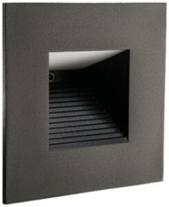 Applique LED INS SG Capella 2W 25lm 4000K REG 90×90mm nero