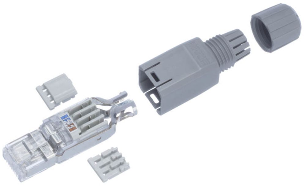 Feldstecker R&M FM45, RJ45/s/u Kat.5e AWG23…26, gerade, grau