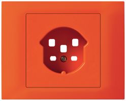 Kit frontale INS Hager kallysto per presa G3 1×T25 telaio a innesto arancione