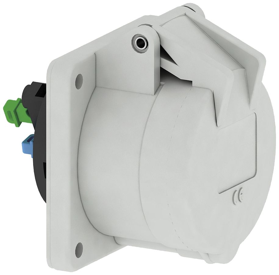 EB-Steckdose Bals CEE TE 16A 5P >50V 1h IP44 Ni 75×75mm