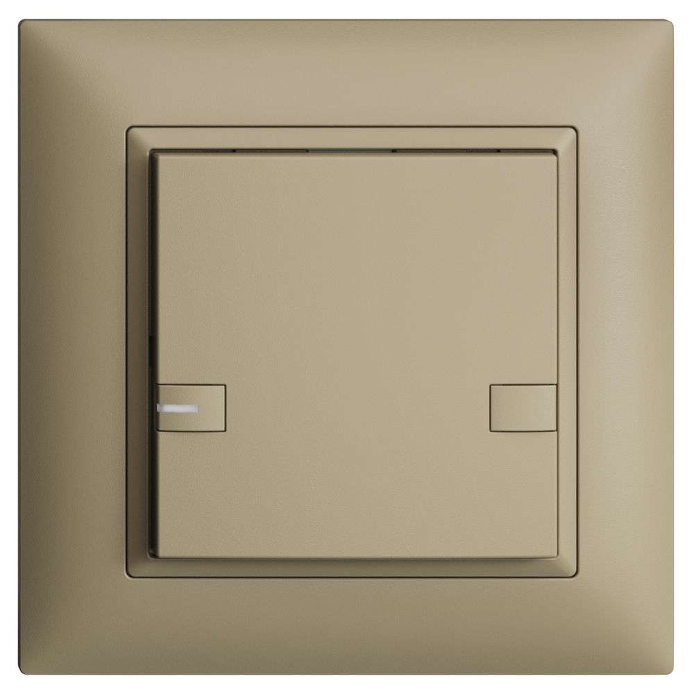 UP-KNX-Taster RGB EDUE FMI, 250mW, m.RGB-LED, 1×Taste, 2×Tastenb., sa