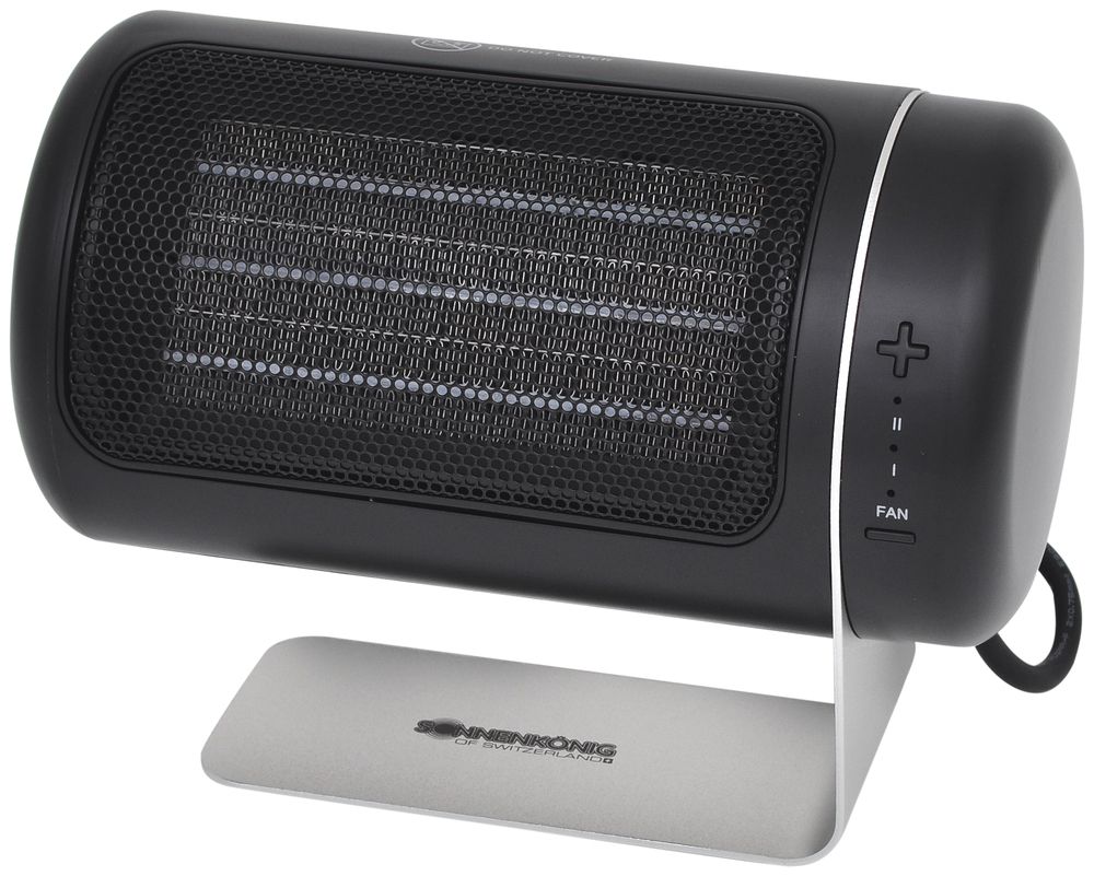 Keramikheizlüfter Dublin 1.5kW 230V 1.4kg 50m³ 45dB 22.4×17×12cm schwarz