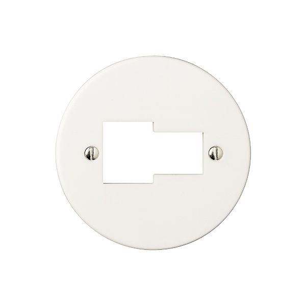 Frontscheibe FH T+T/1×RJ45 ITplus weiss 58mm