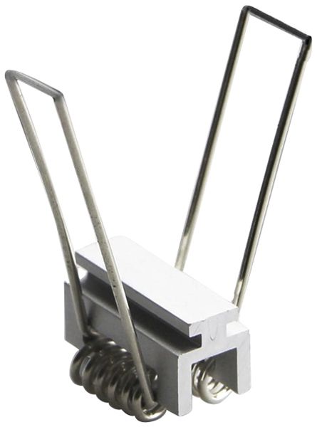 Graffa di montaggio DOTLUX acciaio 26×18×15mm argento