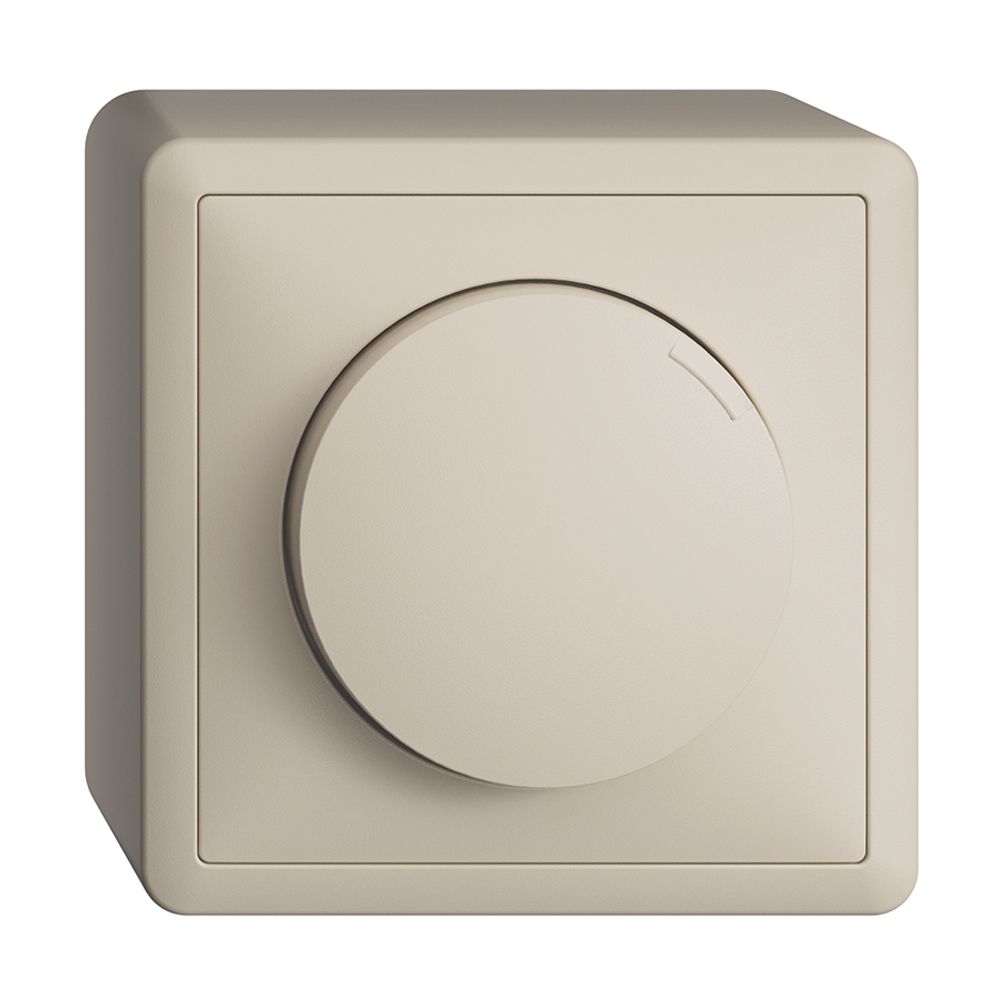 AP-Drehsensor Edue KNX, 21…30VDC, SELV, Stromaufnahme max. 12.5mA, crema