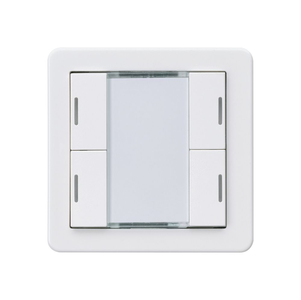 Taster Hager basico A KNX 4-fach LED weiss