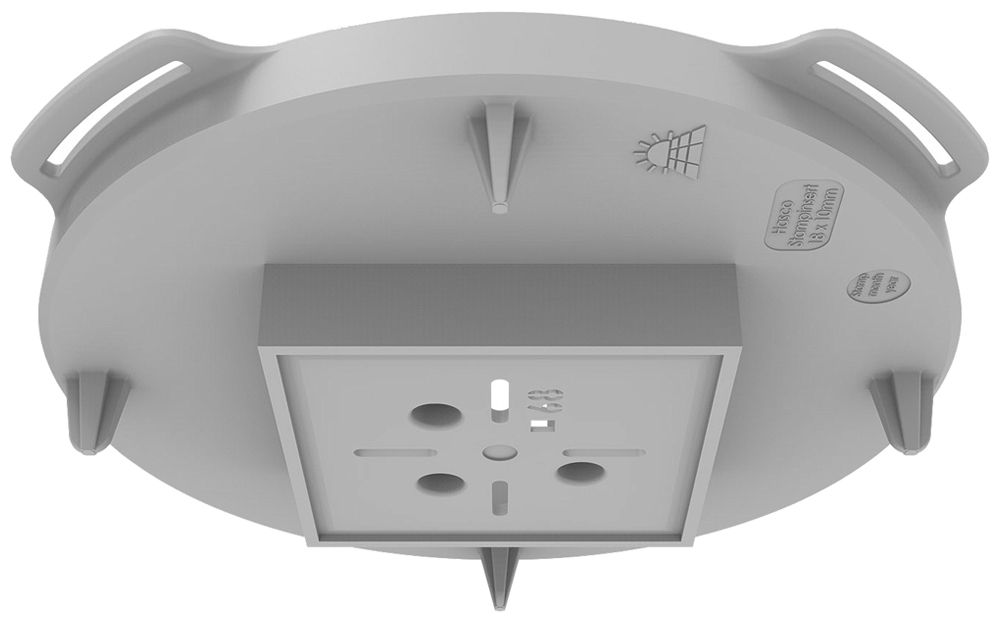 Frontteil Spotbox Mini Flex 68×68mm für Ortbeton grau