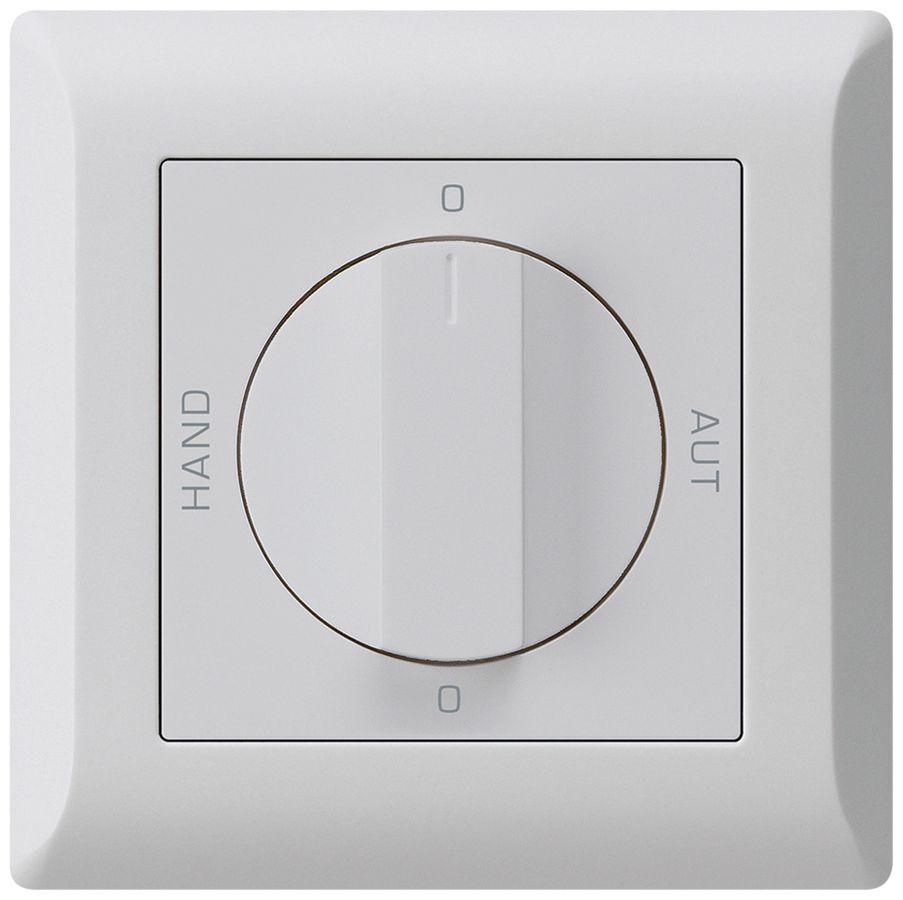 UP-Drehschalter 0-Hand-0-Aut. kallysto.line 2/1L hellgrau mit Drehgriff