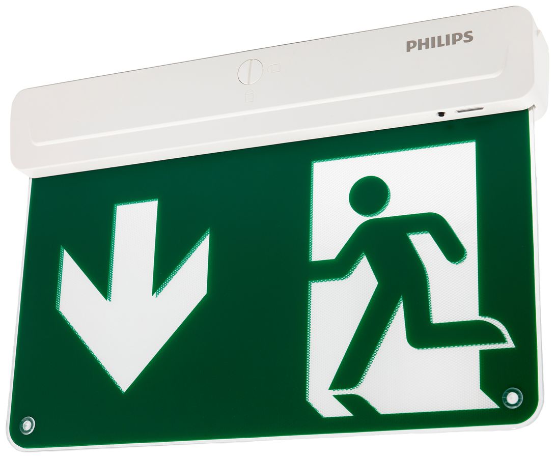 LED-Rettungszeichenleuchte Philips EM159C Decke 23lm 3h ST weiss
