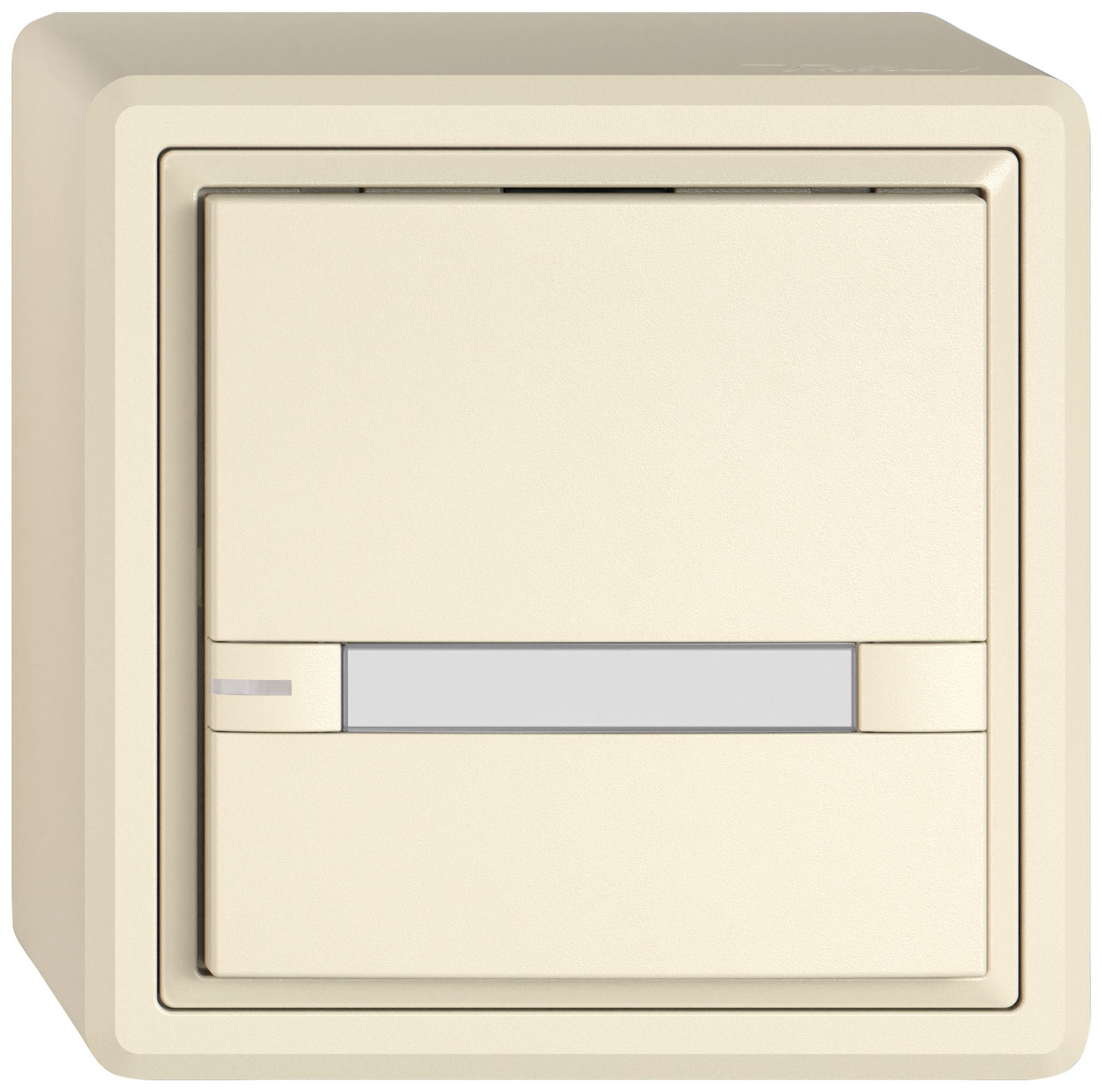 AP-Universaltaster EDIZIO.liv UNI SNAPFIX® 12…48V m.LED blau 1× 2-Tbed.Pap.cr