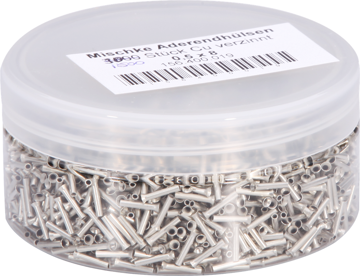 Aderendhülse Mischke E DIN 46228 0.5mm²/8mm blank Cu-verzinnt