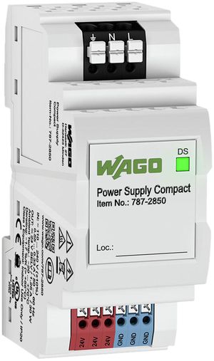 REG Stromversorgung WAGO Compact 1-phasig 24VDC 1.25A