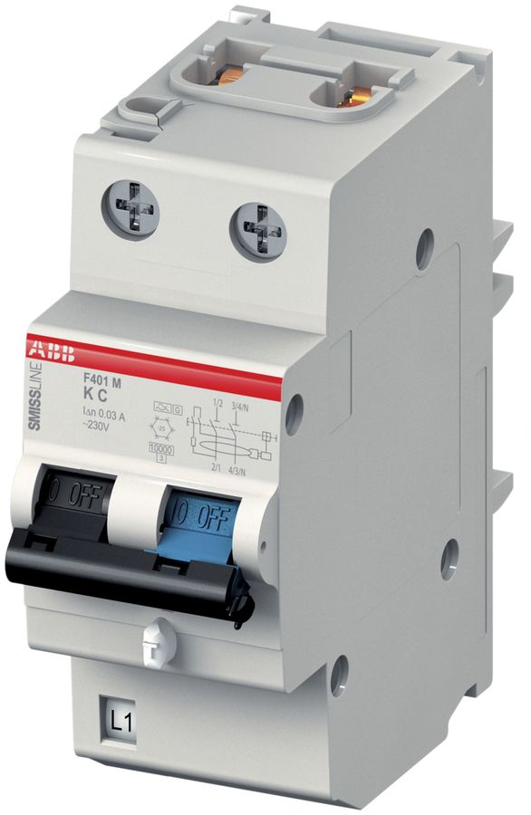 Disgiuntore differenziale SMISSLINE TP 13A/30mA C 1P+N 10kA leggerment.ritardato