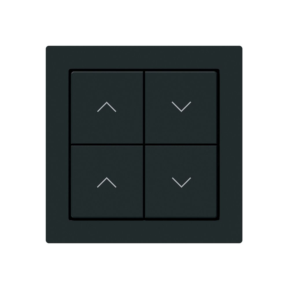 KNX-Storentaster Hager BA kallysto A 4-fach 60×60mm schwarz