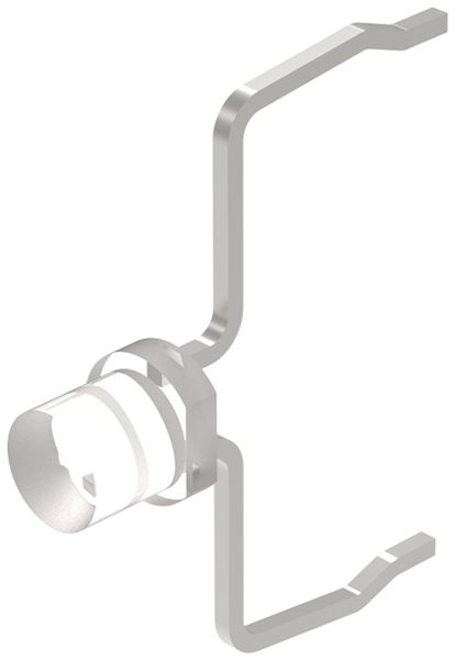 LED single EAO T1 Bi-Pin gebogen, 3.2VDC, 20mA, weiss