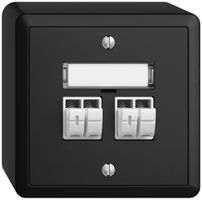 AP-Audiodose Push Type EDIZIOdue FX, 2×, Beschriftungsset, schwarz